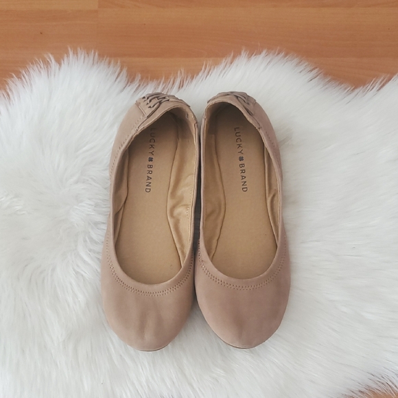 Lucky Brand Women's Tan Ballet Flats 9M - Picture 2 of 6